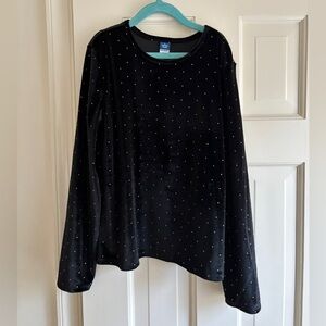Black Velvet Top Girls L